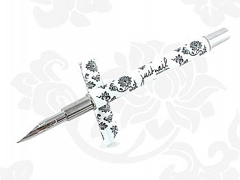 Y1FW806justnail fountain pen set -elegant white