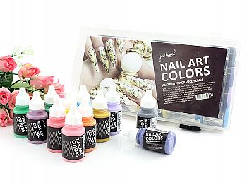 M-Y1FZ004justnail Nail Art Color Set-12pcs  Autumn Fragrance