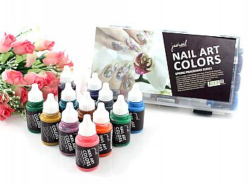 Y1FZ003justnail Nail Art Color Set-12pcs Spring Fragrance