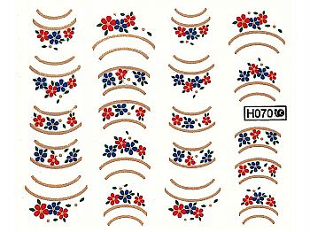 Y1BHH-1Nail Art Water Decal-Gorgeous