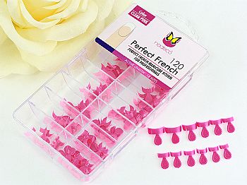 Y1NJ06French nail tips-Pink 140pcs