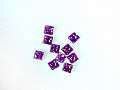 Y1NO327BShining shell-purple #2828 5mmx5mm G